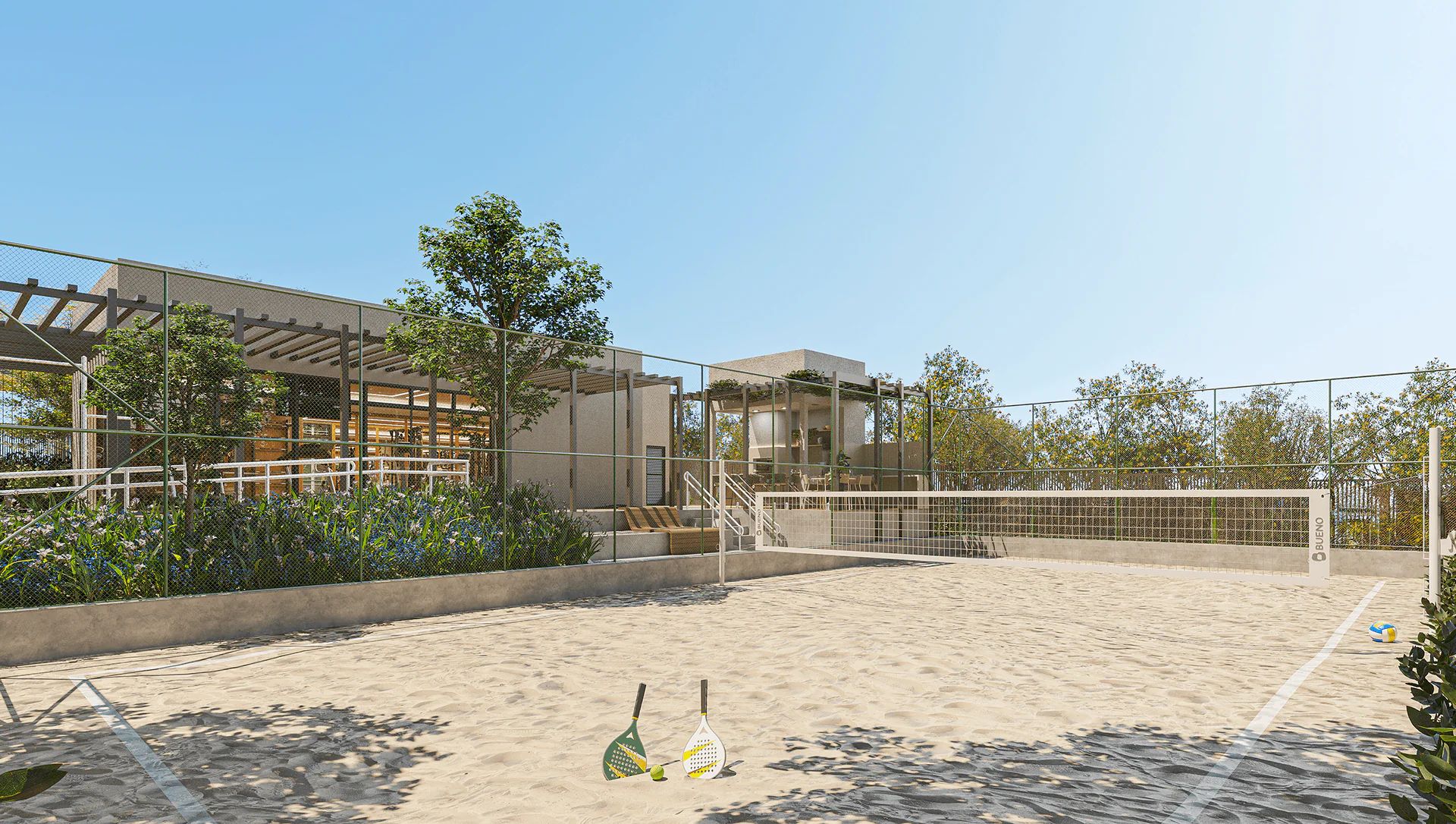 Quadra de beach tennis