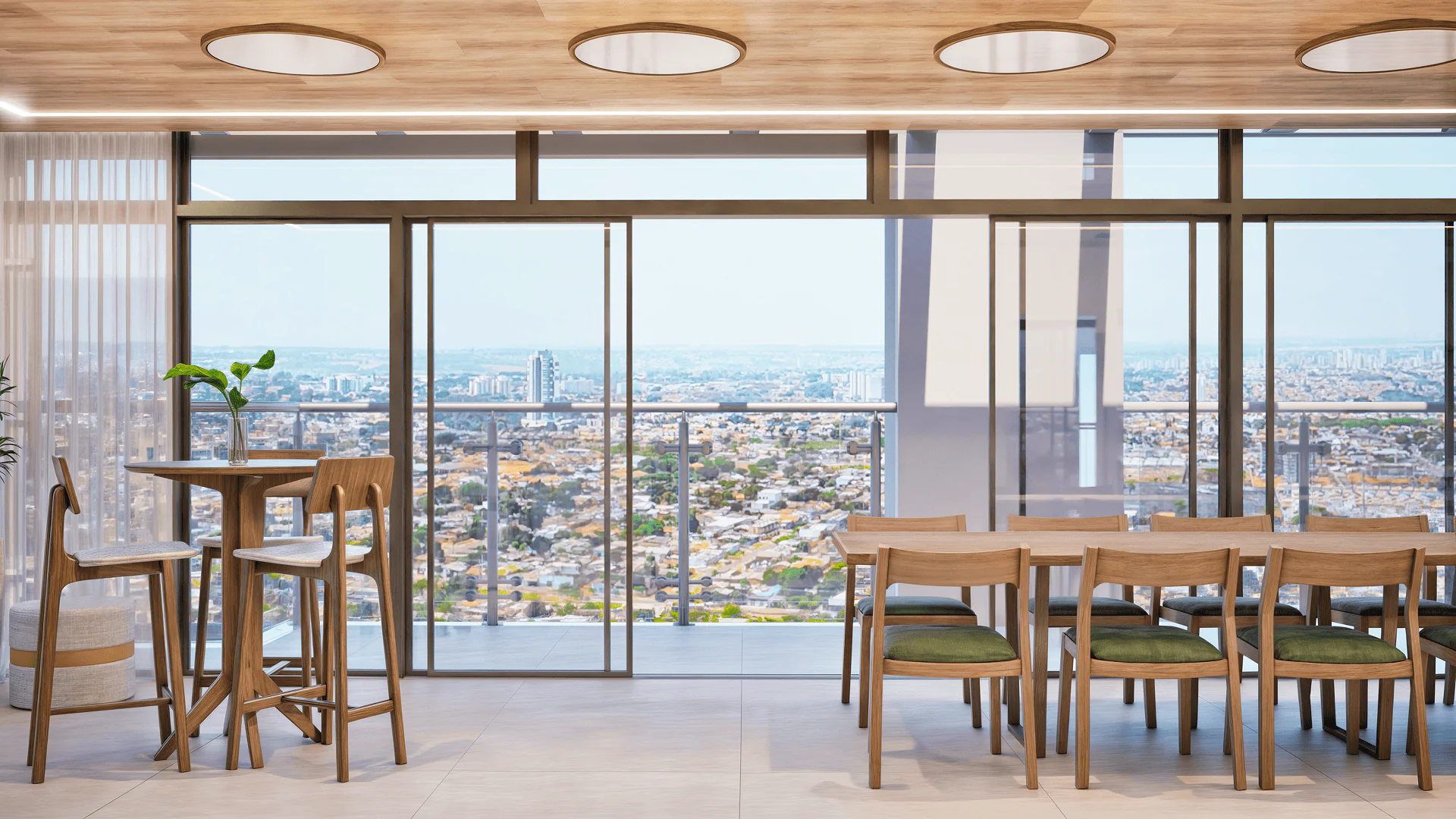 Vista do rooftop Horizonte