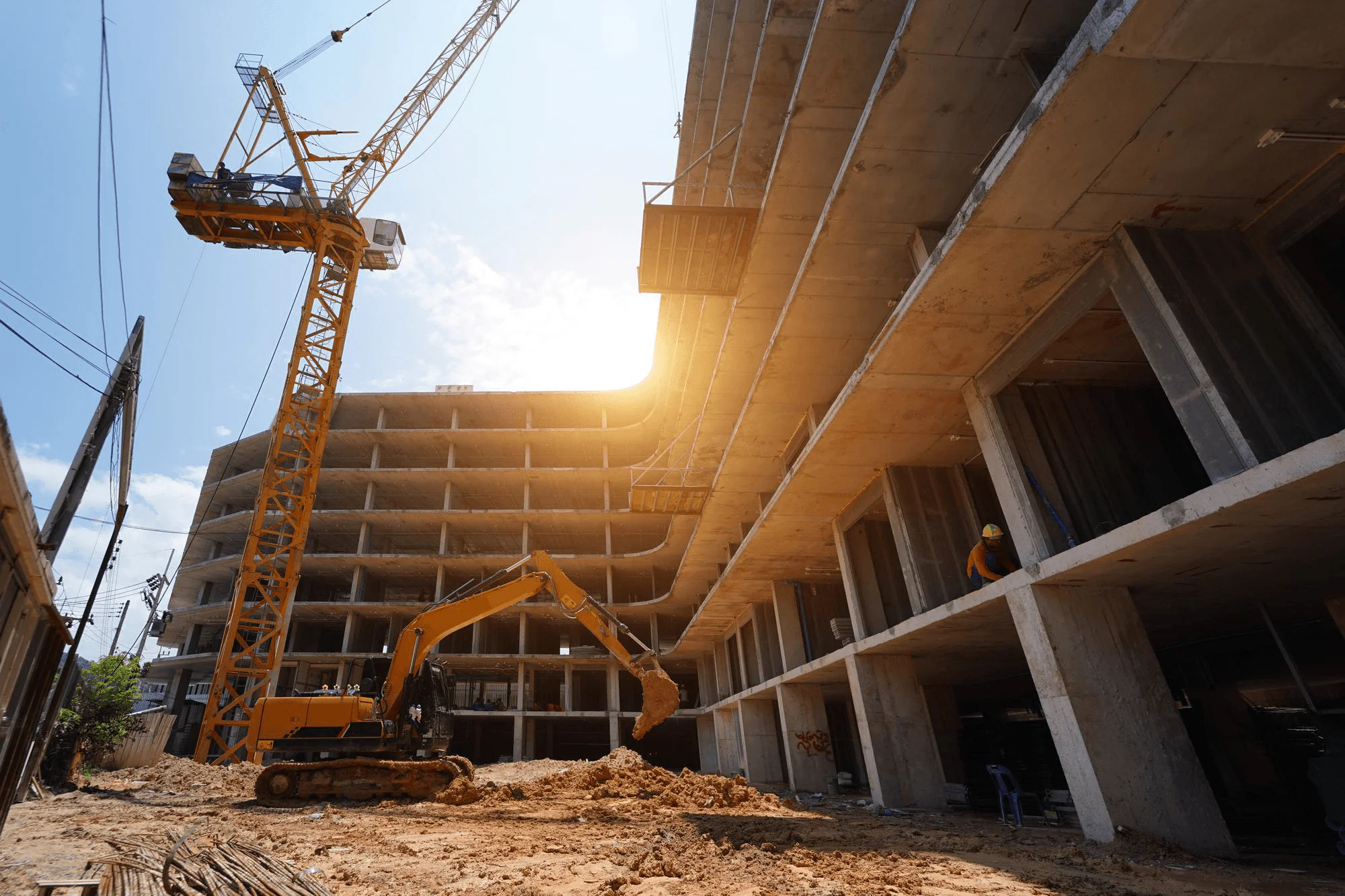 Evolução das obras